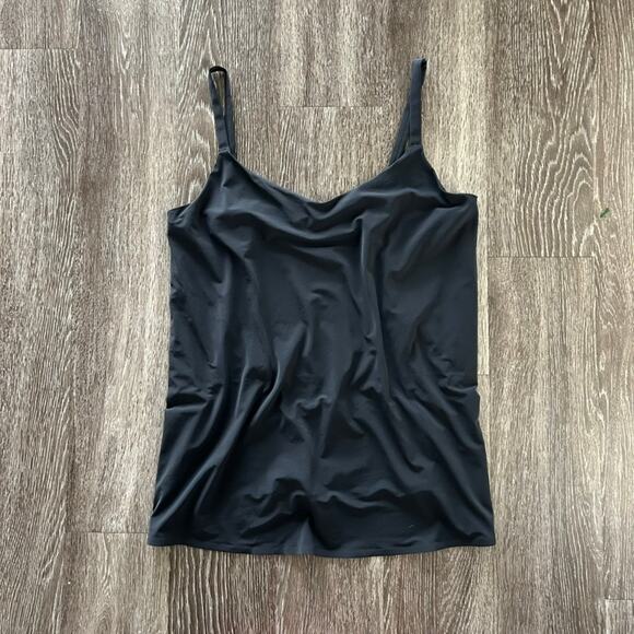 EUC Aday Snap To It Black Tank Top Sz XL Adjustable Straps Minimalist Activewear - Picture 10 of 16